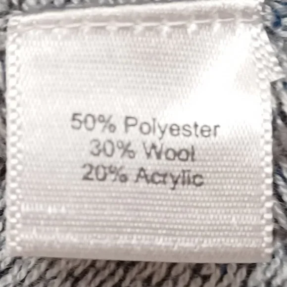 Men's Michael Strahan Black and White Small Checkered Wool Blend Sweater - Picture 6 of 7